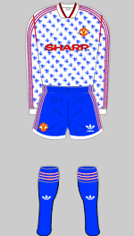 Manchester United (Rumbelows) League Cup Final Kit 1992