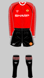 Manchester United Super Cup Final Kit 1991