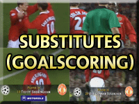Manchester United Goalscoring Substitutes 