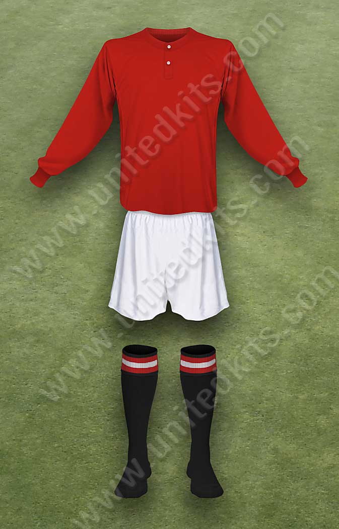 Manchester United shirt worn for game v Birmingham City played on Monday 19th April 1926 at St Andrews stadium during the 1925-1926 season.