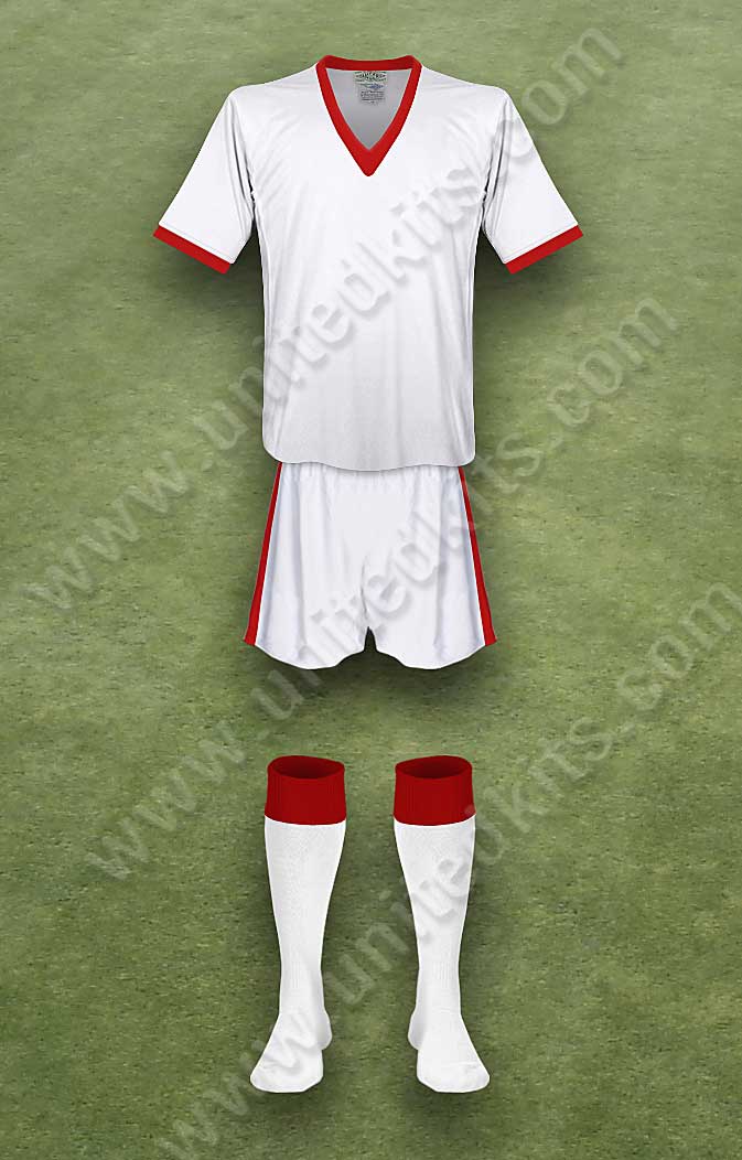 Manchester United shirt worn for game v Cardiff City played on Saturday 27th April 1957 at Ninian Park stadium during the 1956-1957 season.