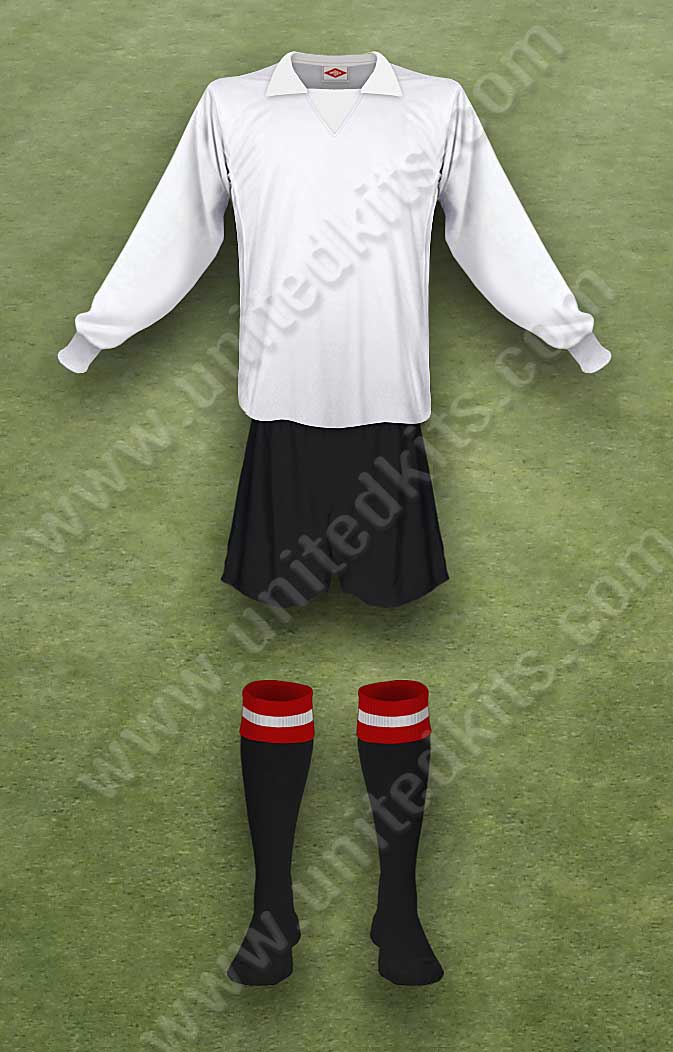 Manchester United shirt worn for game v Stoke City played on Monday 15th November 1971 at Victoria Ground stadium during the 1971-1972 season.