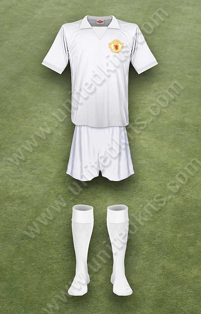 Manchester United shirt worn for game v Arsenal played on Saturday 6th January 1973 at Highbury stadium during the 1972-1973 season.