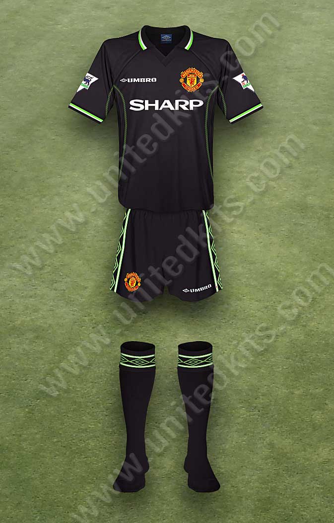 Manchester United shirt worn for game v Southampton played on Saturday 3rd October 1998 at The Dell stadium during the 1998-1999 season.