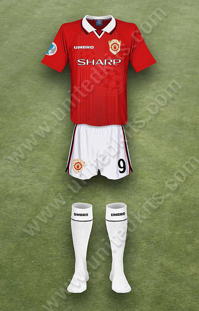 Manchester United shirt worn for game v Lazio played on Friday 27th August 1999 at Stade Louis II stadium during the 1999-2000 season.