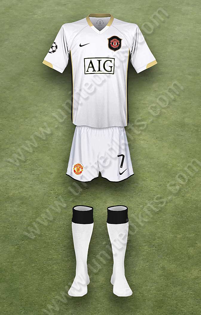 Manchester United shirt worn for game v Barcelona played on Wednesday 23rd April 2008 at Nou Camp stadium during the 2007-2008 season.