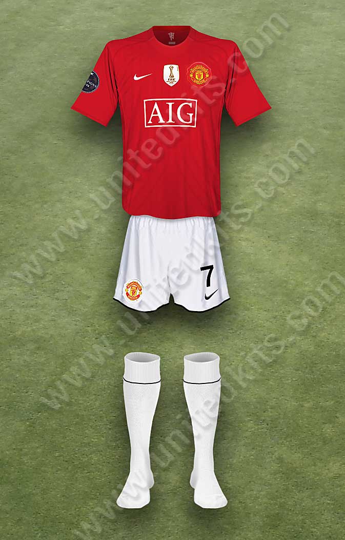 Manchester United shirt worn for game v Inter Milan played on Wednesday 11th March 2009 at Old Trafford stadium during the 2008-2009 season.