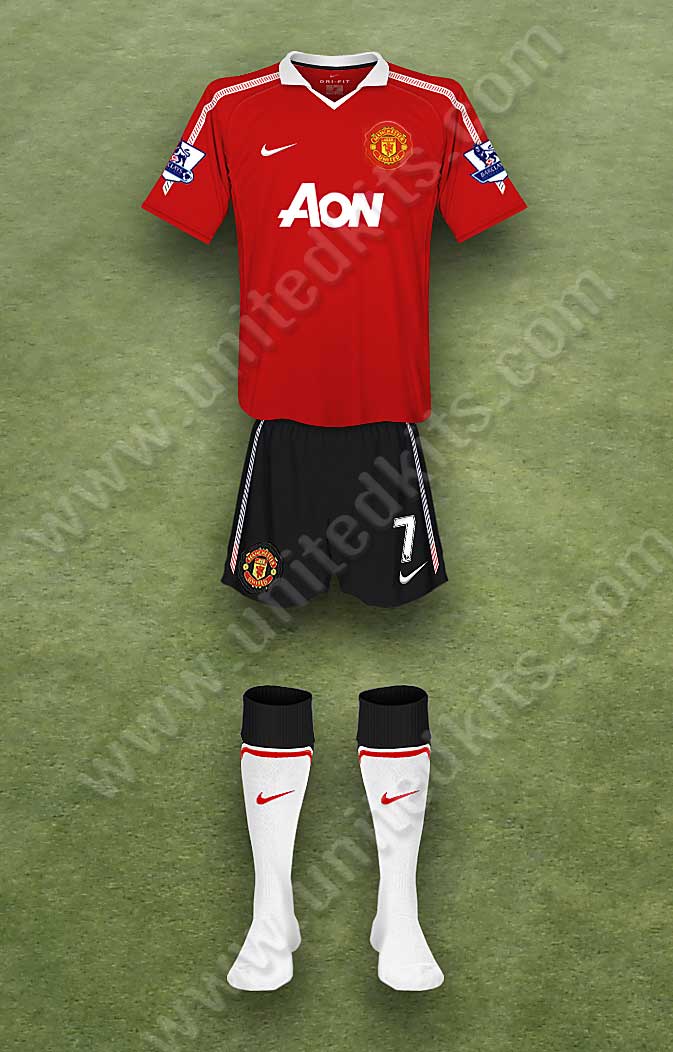 Manchester United shirt worn for game v Birmingham City played on Tuesday 28th December 2010 at St Andrews stadium during the 2010-2011 season.