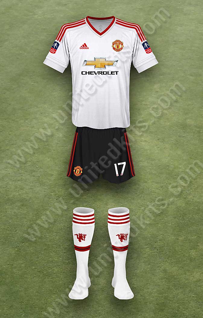 Manchester United shirt worn for game v West Ham United played on Wednesday 13th April 2016 at Boleyn Ground stadium during the 2015-2016 season.