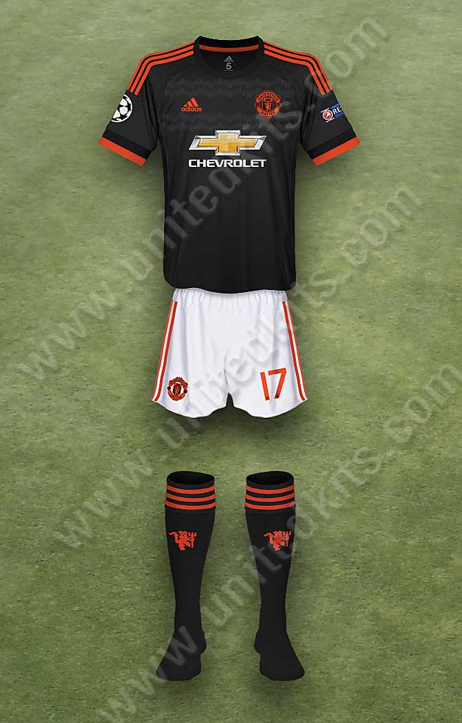 Manchester United shirt worn for game v PSV Eindhoven played on Tuesday 15th September 2015 at Philipstadion stadium during the 2015-2016 season.