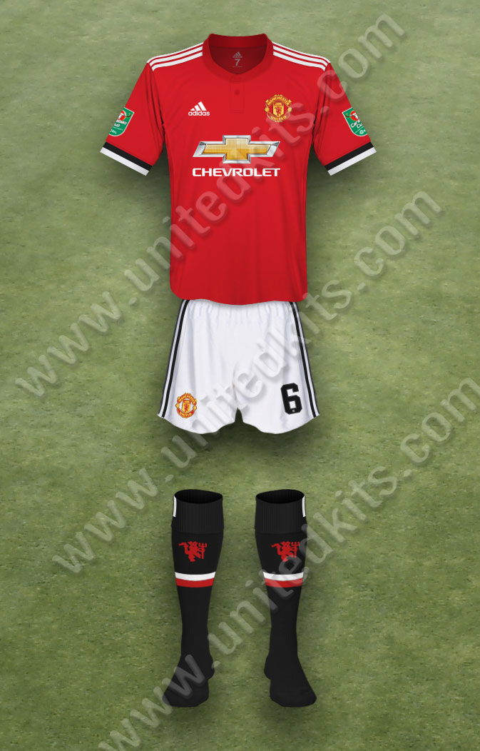 Manchester United shirt worn for game v Burton Albion played on Wednesday 20th September 2017 at Old Trafford stadium during the 2017-2018 season.