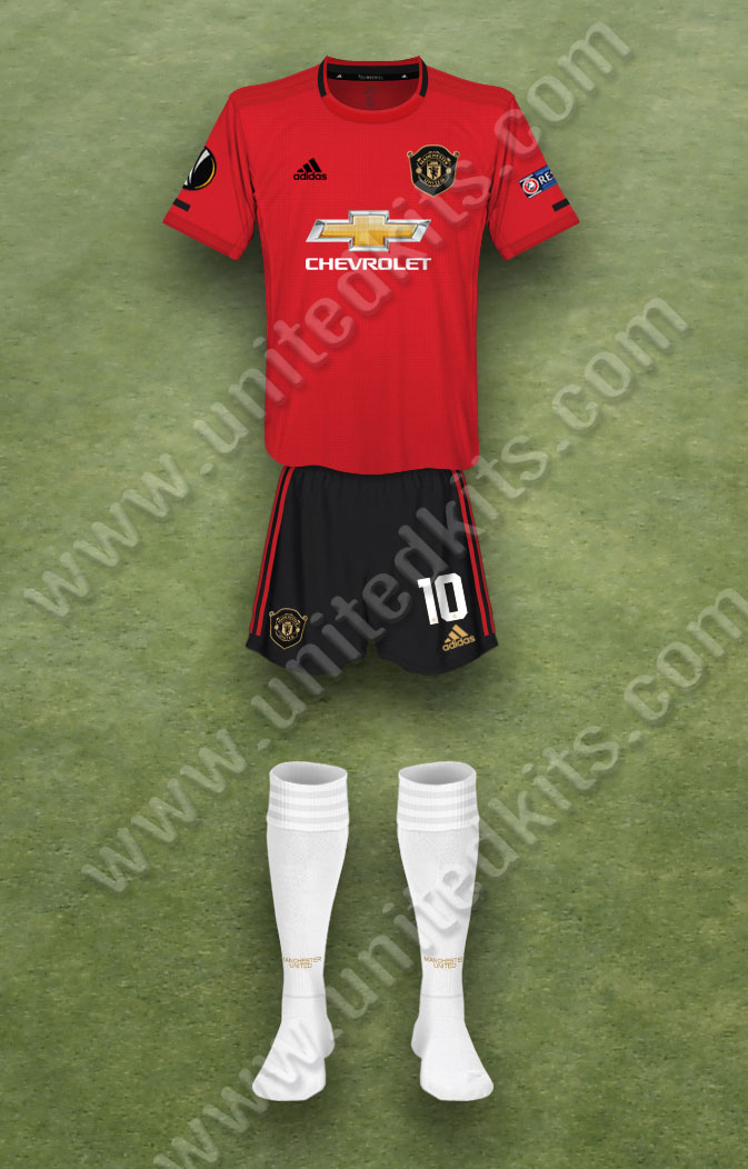 Manchester United shirt worn for game v FC Astana played on Thursday 28th November 2019 at Astana Arena stadium during the 2019-2020 season.