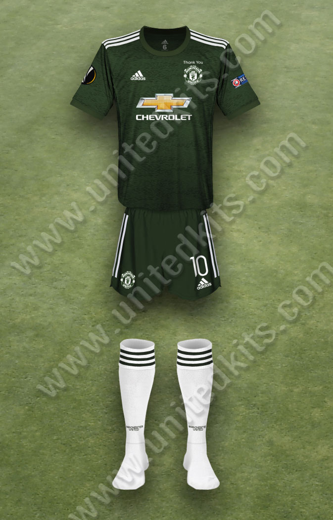 Manchester United shirt worn for game v Sevilla played on Sunday 16th August 2020 at Rhein Energie Stadion stadium during the 2019-2020 season.