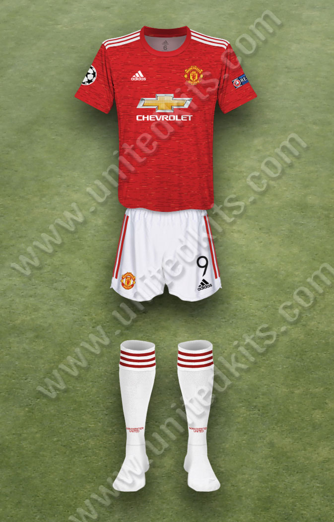 Manchester United shirt worn for game v Istanbul Basaksehir played on Tuesday 24th November 2020 at Old Trafford stadium during the 2020-2021 season.