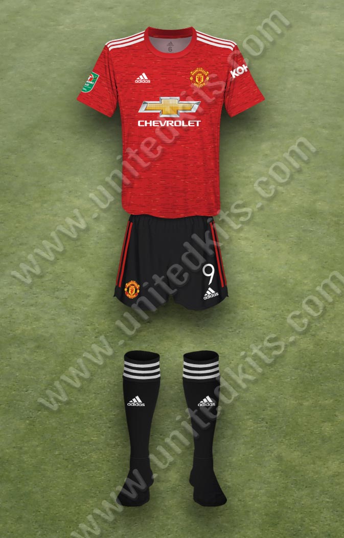 Manchester United shirt worn for game v Everton played on Wednesday 23rd December 2020 at Goodison Park stadium during the 2020-2021 season.