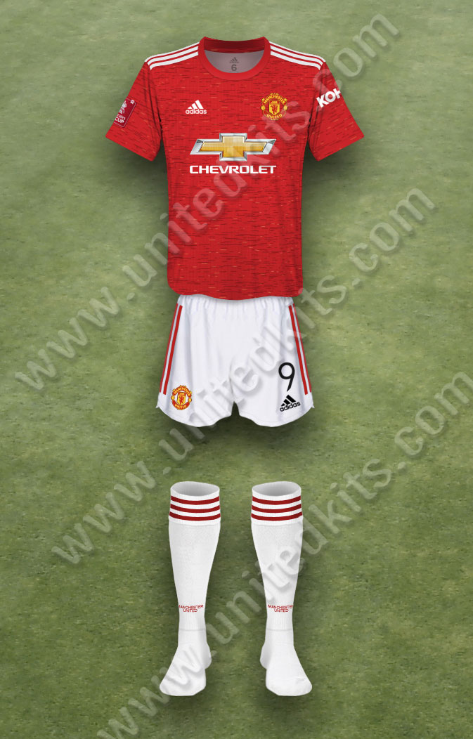 Manchester United shirt worn for game v Leicester City played on Sunday 21st March 2021 at King Power Stadium stadium during the 2020-2021 season.