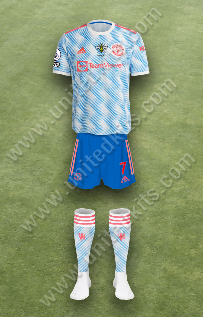 Manchester United shirt worn for game v Crystal Palace played on Sunday 22nd May 2022 at Selhurst Park stadium during the 2021-2022 season.