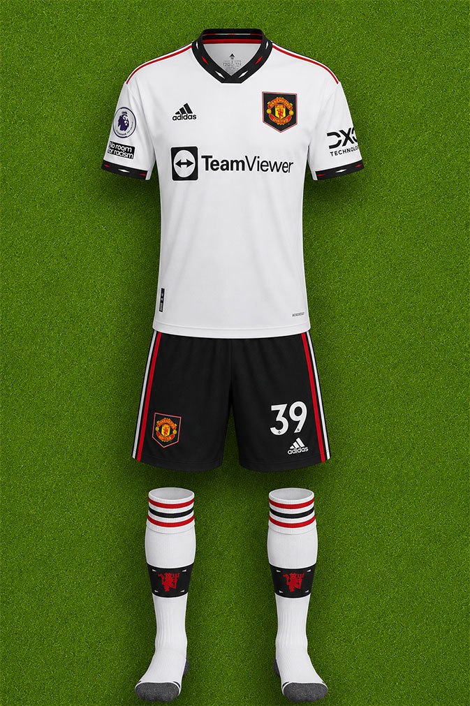 Manchester United shirt worn for game v West Ham United played on Sunday 7th May 2023 at London Stadium stadium during the 2022-2023 season.