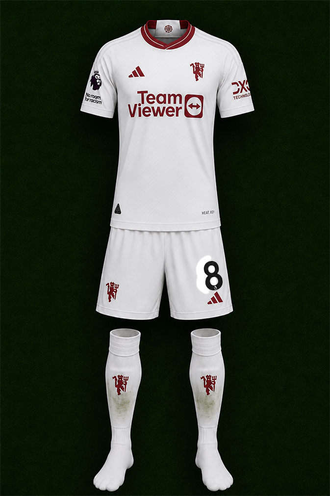 Manchester United shirt worn for game v West Ham United played on Saturday 23rd December 2023 at London Stadium stadium during the 2023-2024 season.