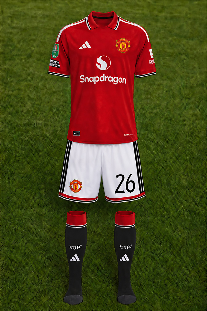 Manchester United shirt worn for game v Brighton played on Wednesday 16th September 2026 at Old Trafford stadium during the 2026-2027 season.