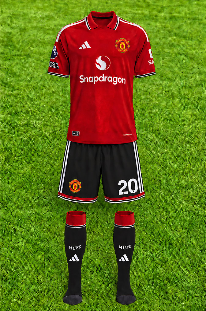 Manchester United shirt worn for game v Leeds United played on Sunday 18th October 2026 at Elland Road stadium during the 2026-2027 season.