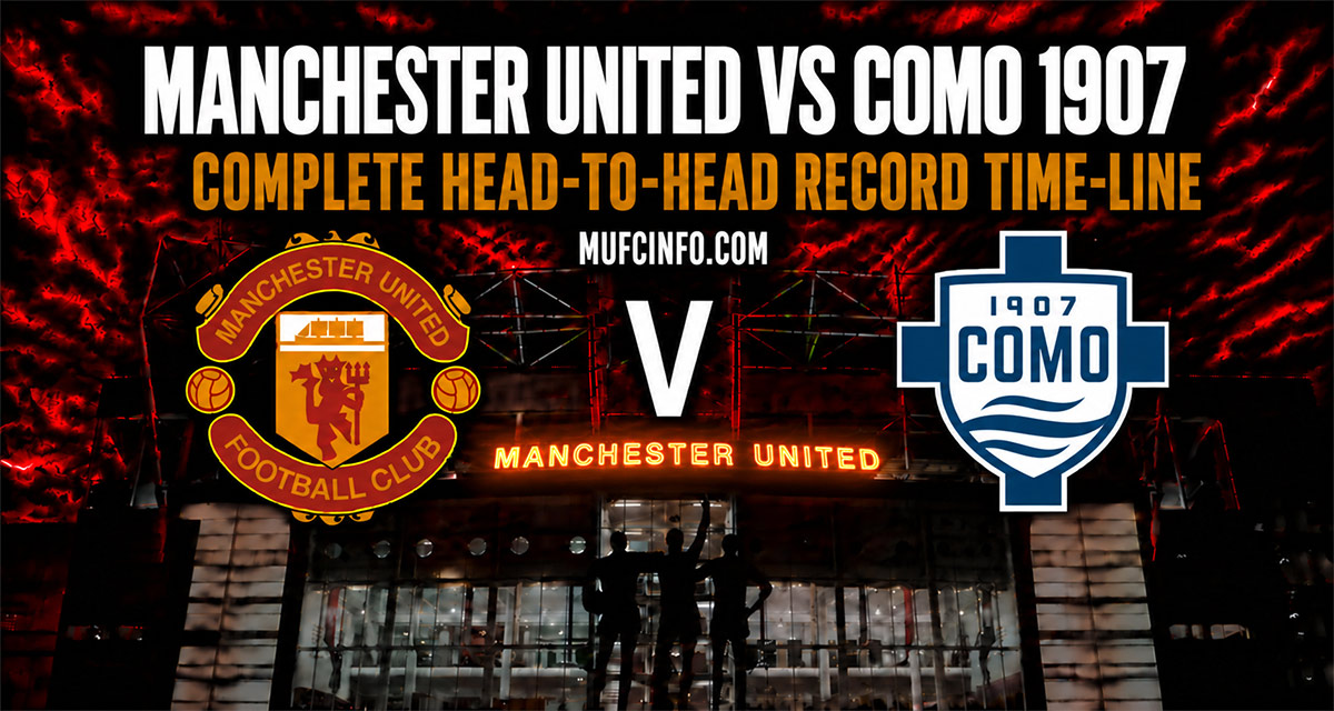 Manchester United versus Como complete head-to-head record time-line