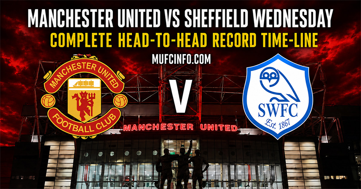 Manchester United versus Sheffield Wednesday complete head-to-head record time-line