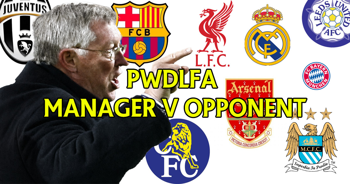 NEWTON HEATH & MANCHESTER UNITED
PWDLFA RECORDS BY MANAGER VS OPPONENT