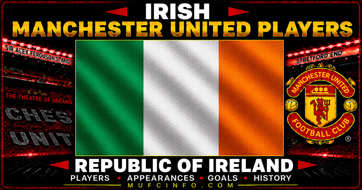 REPUBLIC OF IRELAND MANCHESTER UNITED PLAYERS